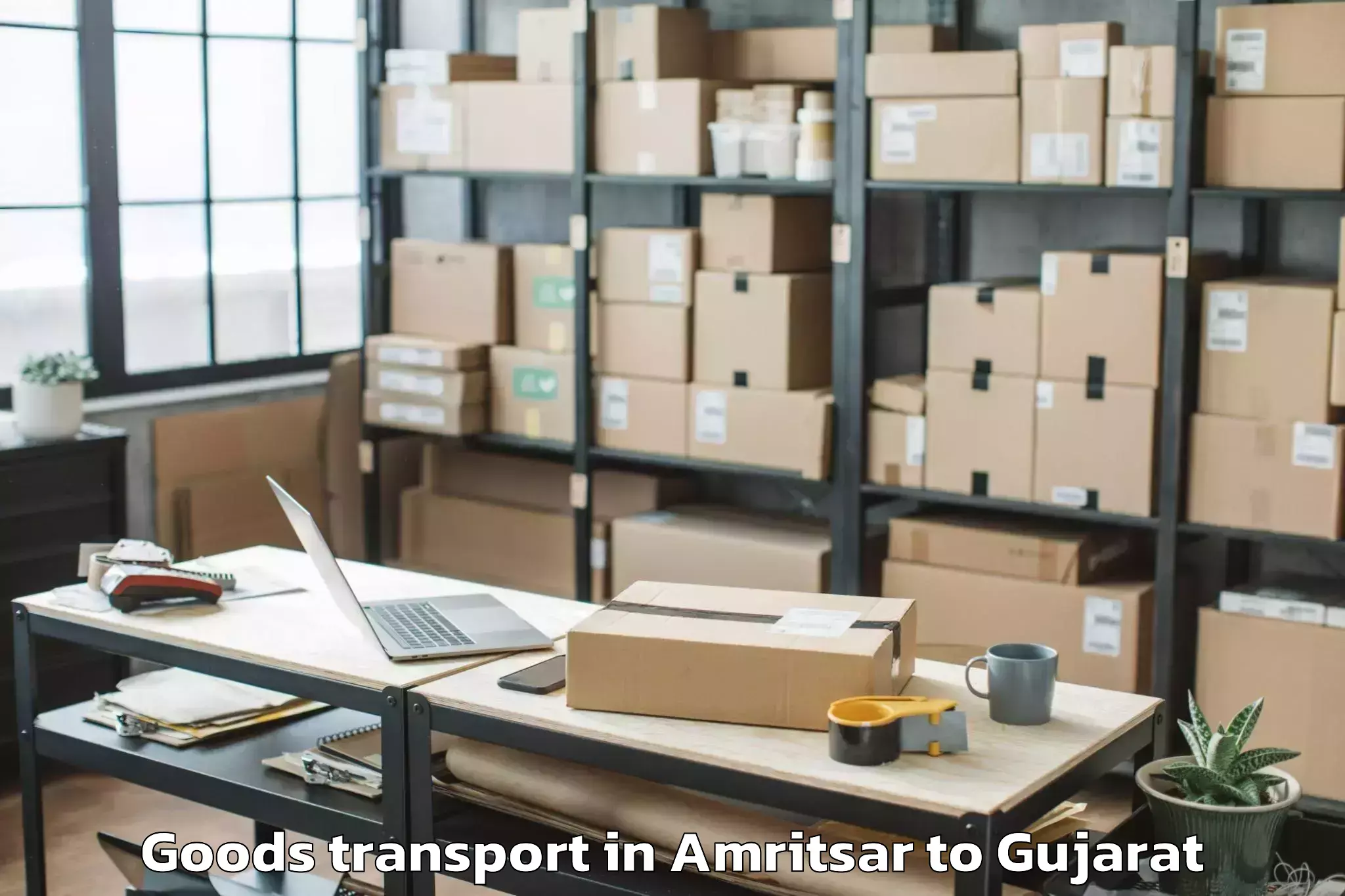 Expert Amritsar to Waghai Goods Transport